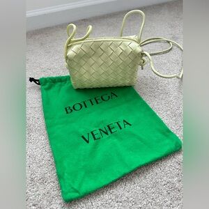 BOTTEGA VENETA
Mini Leather Loop Cross-Body Bag